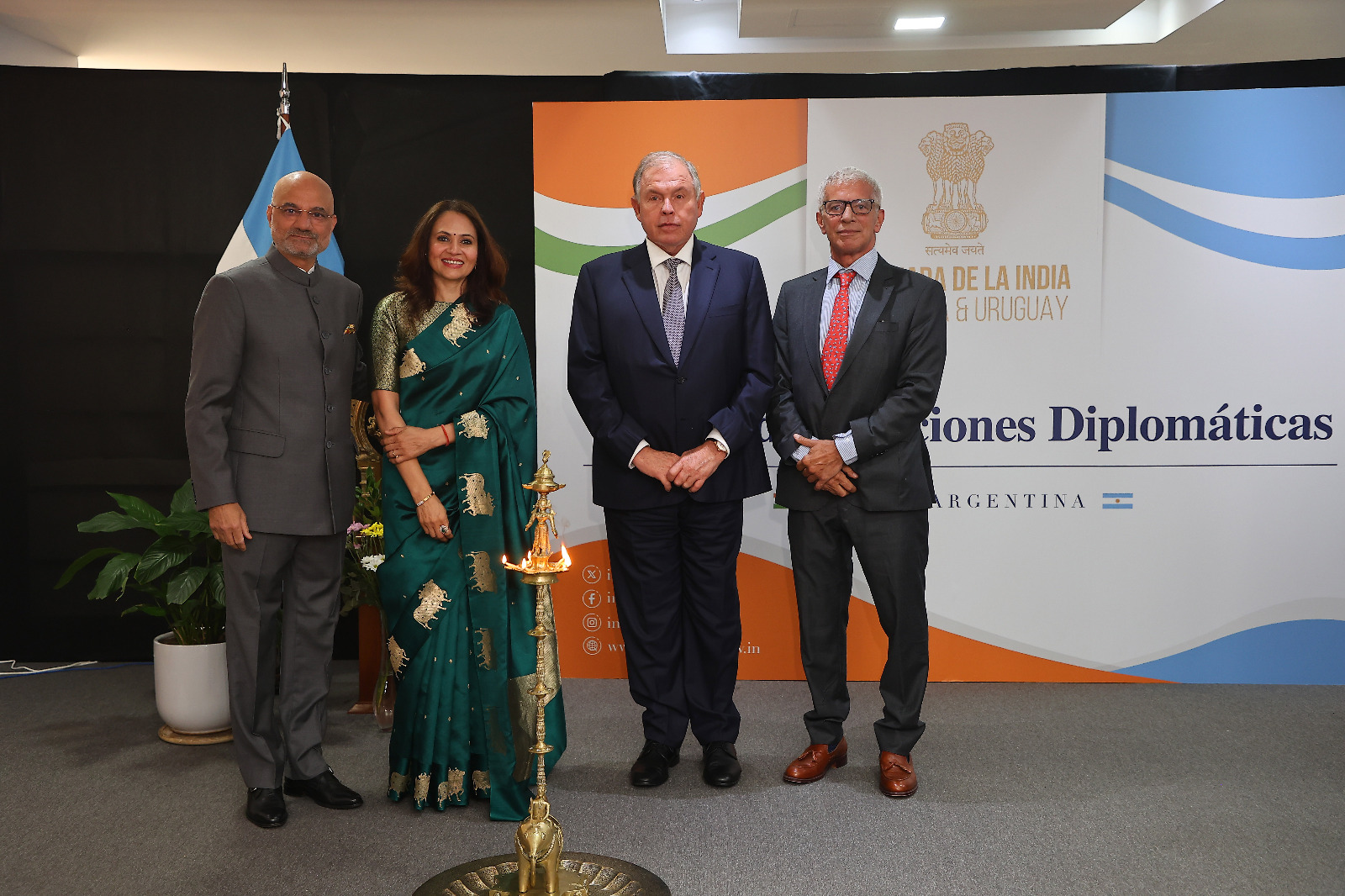 Ambassador Dinesh Bhatia launched the commemorative book celebrating 75 years of diplomatic relations between India & Argentina on 19 December 2024